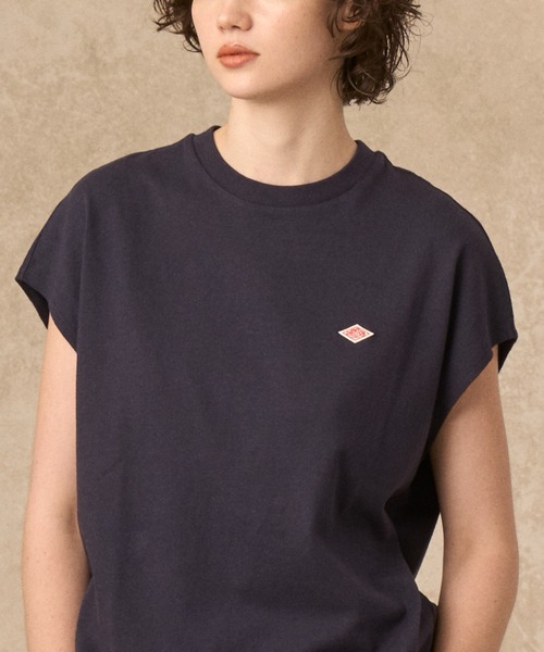 DANTON(ダントン)の「WOMEN'S COTTON JERSEY DOLMAN SHORT T-SHIRT PLAIN(Tシャツ/カットソー・レディース・ホワイト/ピンク/グレイッシュベージュ/ブラック/ダークグレー/ネイビー/イエロー・S/M)」の18枚目の写真