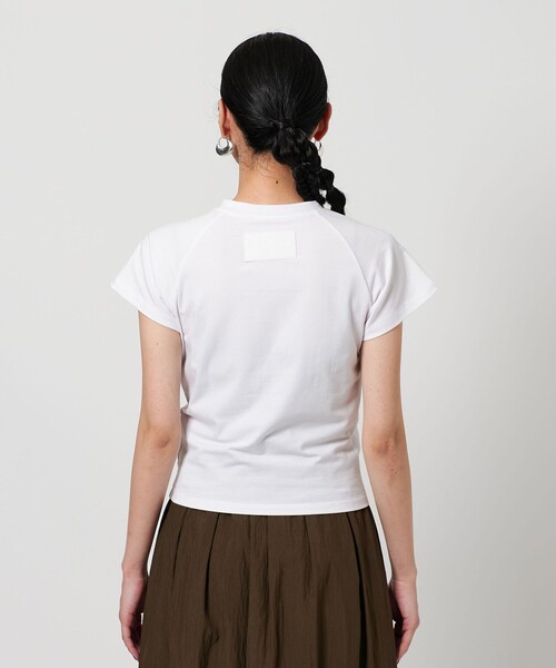 Sサイズ★ミュウミュウ 半袖 Tシャツ カットソー ロゴ エンブロイダリー 白 Sサイズ☆ミュウミュウ 半袖 Tシャツ カットソー ロゴ エン