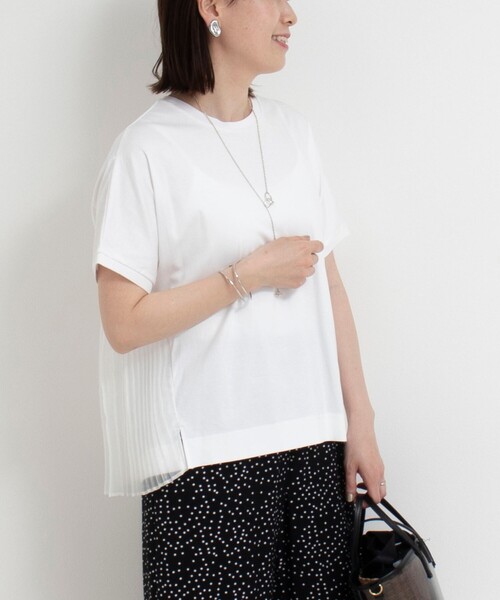 tシャツ バックプリーツフレンチプルオーバーカットソー レディース セール】バックプリーツフレンチプルオーバーカットソー（T