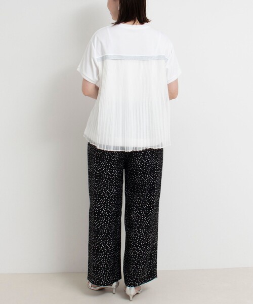 バックプリーツフレンチプルオーバーカットソー（Tシャツ
