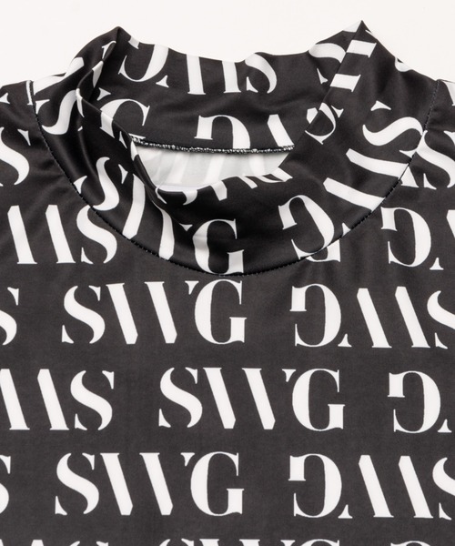 SWINGGGR(スウィンガー)の「SWINGGGR/スウィンガー/SWG PATTEN MOCKNECK(Tシャツ/カットソー・メンズ・ホワイト/ブラック・2/3/4)」の11枚目の写真