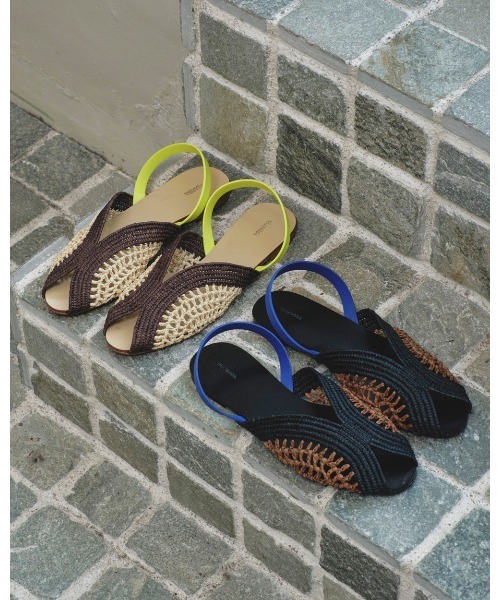 セール】Raffia Slide Sandals（サンダル）｜TODAYFUL（トゥデイ