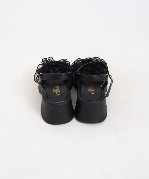 ASTORIA ODIER（アストリアオディール）の「シアークロスフリル厚底サンダル（サンダル・レディース・アイボリー/ブラック/ライトグレー・MEDIUM/LARGE/SMALL）」の13枚目の写真