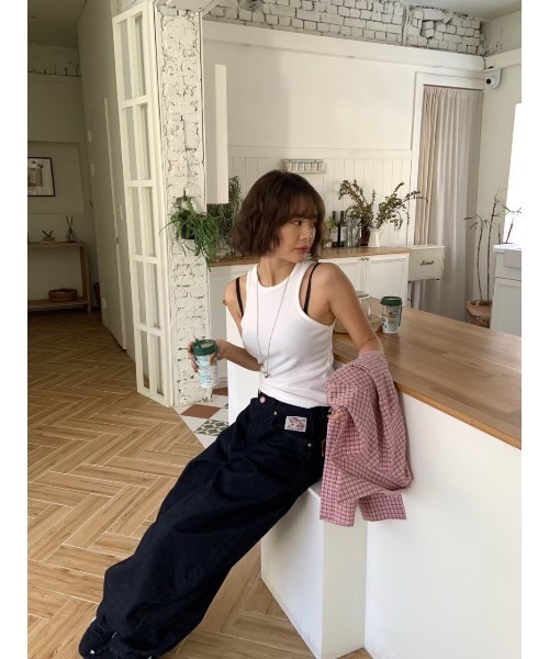 Lp】ヒップ刺繍バルーンデニムパンツ（デニムパンツ）｜ARCHIVER