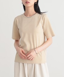 ラメ半袖Tシャツ【サスティナブル】