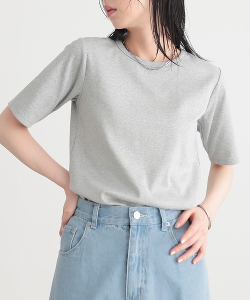 for/c(フォーシー)の「ラメ半袖Tシャツ【サスティナブル】(Tシャツ/カットソー・レディース・ライトベージュ/ブラック/ライトグレー・L/M)」の17枚目の写真