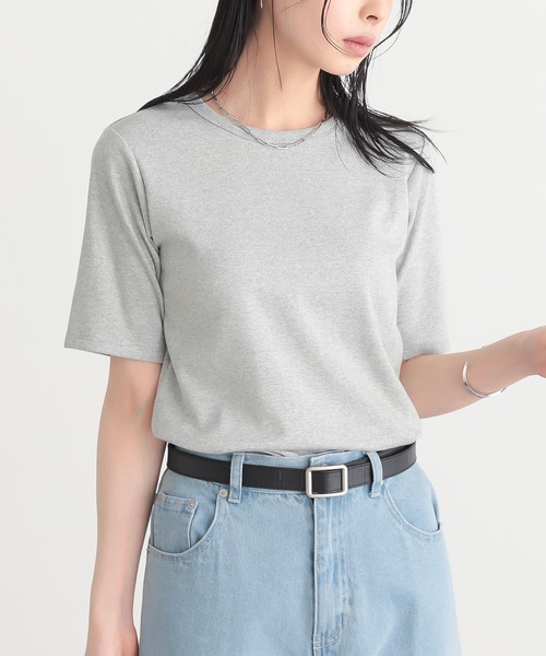 for/c(フォーシー)の「ラメ半袖Tシャツ【サスティナブル】(Tシャツ/カットソー・レディース・ライトベージュ/ブラック/ライトグレー・L/M)」の18枚目の写真