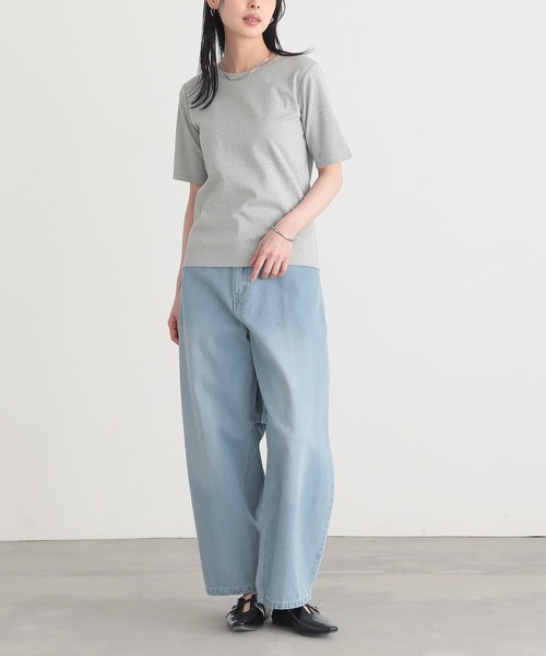 for/c(フォーシー)の「ラメ半袖Tシャツ【サスティナブル】(Tシャツ/カットソー・レディース・ライトベージュ/ブラック/ライトグレー・L/M)」の20枚目の写真