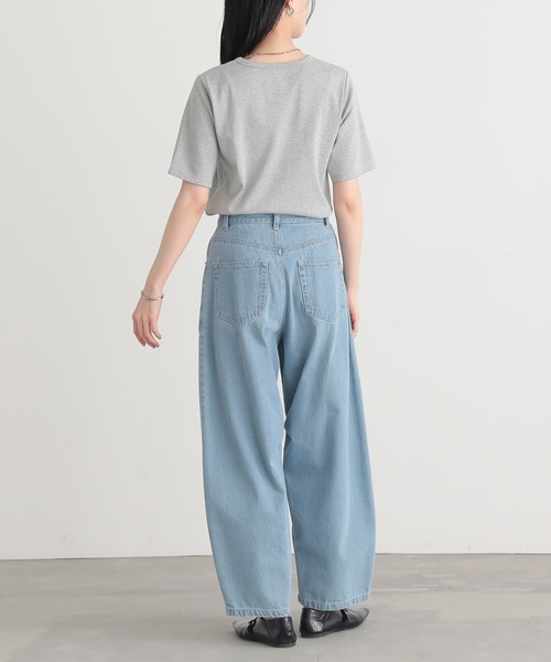 for/c(フォーシー)の「ラメ半袖Tシャツ【サスティナブル】(Tシャツ/カットソー・レディース・ライトベージュ/ブラック/ライトグレー・L/M)」の22枚目の写真