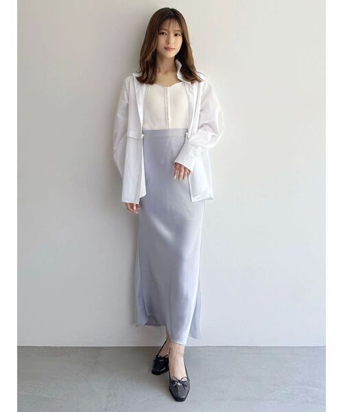 MERCURYDUO（マーキュリーデュオ）の「フロントホックリブニット（ニット/セーター・レディース・ブラウン/ブラック/オフホワイト/ブルー・FREE）」の21枚目の写真