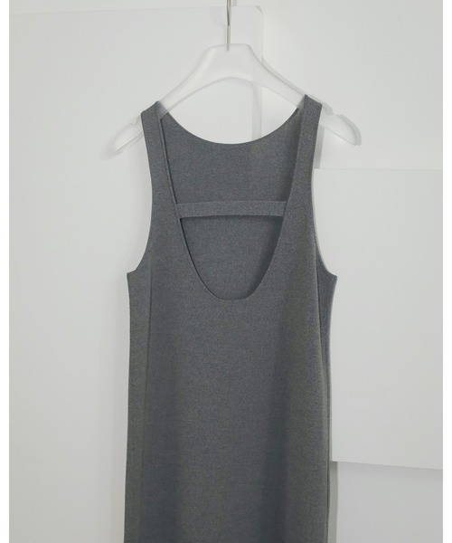 anuke（アンヌーク）の「Americansleeve Knit Onepiece（ワンピース・レディース・グレー/ブラック・36inch/38inch）」の9枚目の写真