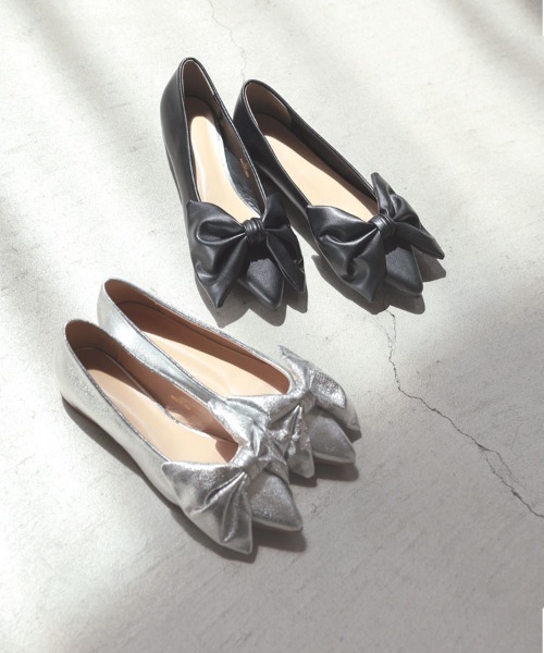 DONOBAN（ドノバン）の「ビックリボンパンプス（パンプス・レディース・ブラック/シルバー・24.5cm/23.5cm/22.5cm）」の18枚目の写真