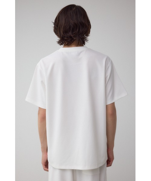 AZUL by moussy(アズールバイマウジー)の「C/TネックジャガードシリコンネームTシャツ(Tシャツ/カットソー・メンズ・ブラック/ホワイト・MEDIUM/LARGE)」の8枚目の写真