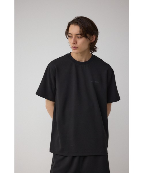 AZUL by moussy(アズールバイマウジー)の「C/TネックジャガードシリコンネームTシャツ(Tシャツ/カットソー・メンズ・ブラック/ホワイト・MEDIUM/LARGE)」の14枚目の写真