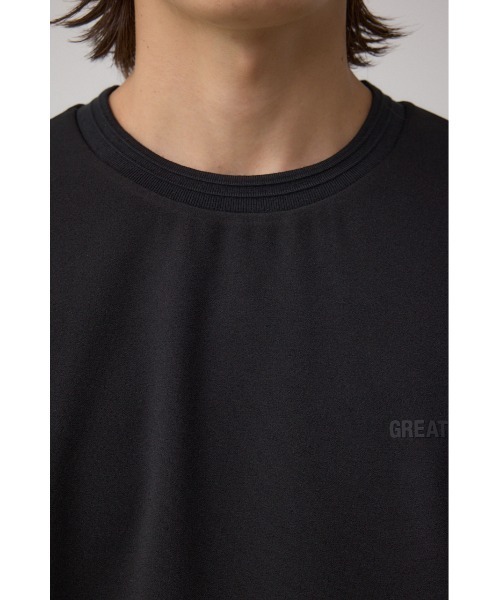 AZUL by moussy(アズールバイマウジー)の「C/TネックジャガードシリコンネームTシャツ(Tシャツ/カットソー・メンズ・ブラック/ホワイト・MEDIUM/LARGE)」の19枚目の写真