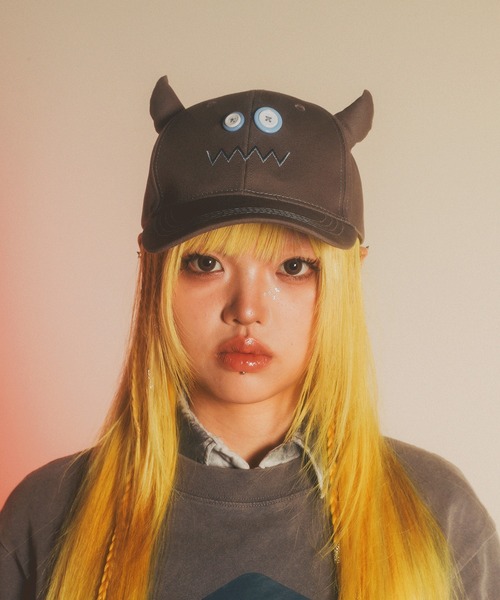 a2o（エーツーオー）の「【a2o】アイズボタンtunoキャップ（キャップ・メンズ・グレー・FREE）」の3枚目の写真