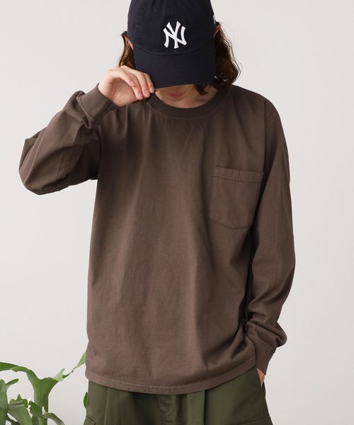Goodwear（グッドウェア）の「Goodwear/グッドウェア RGL LSLV tee ロンT メンズ 秋物 秋服 2026年秋冬（Tシャツ/カットソー・メンズ・ホワイト/ブラウン/ブラック・S/M/L/XL）」の9枚目の写真