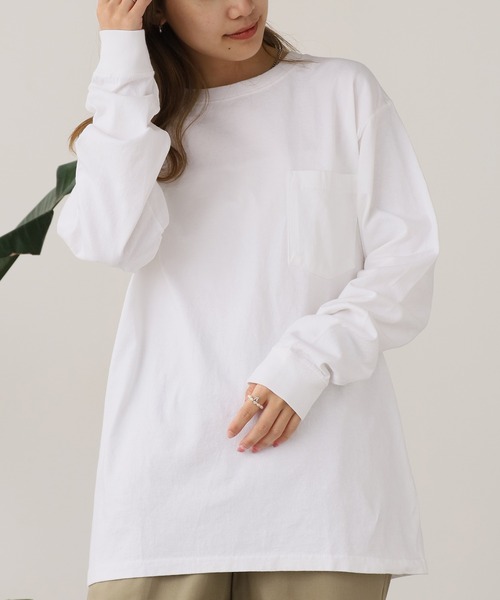 Goodwear（グッドウェア）の「Goodwear/グッドウェア RGL LSLV tee ロンT メンズ 秋物 秋服 2026年秋冬（Tシャツ/カットソー・メンズ・ホワイト/ブラウン/ブラック・S/M/L/XL）」の16枚目の写真