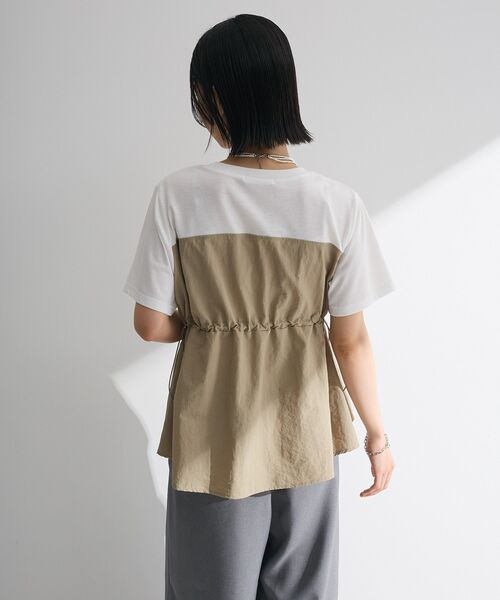 Green　Parks（グリーンパークス）の「ビスチェドッキングドロスト5分袖プルオーバー（Tシャツ/カットソー・レディース・カーキ/ブラック/その他7/チャコールグレー・FREE）」の11枚目の写真