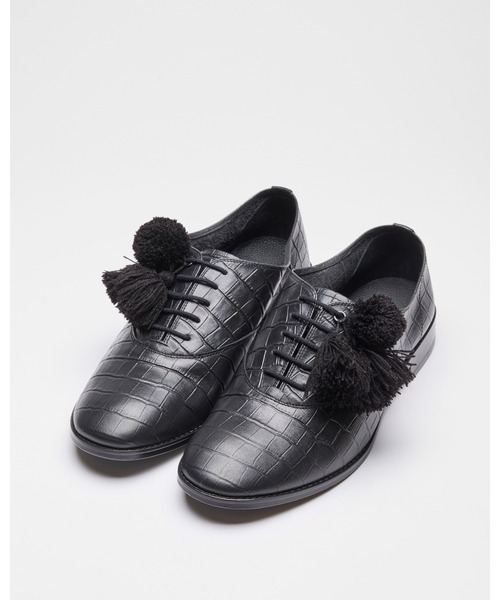 suicoke（スイコック）の「SUICOKE by Midorikawa FRINGE OXFORD - Black Crocodile（その他シューズ・メンズ・ブラック系その他・5/6/7/8/9/10/11）」の2枚目の写真