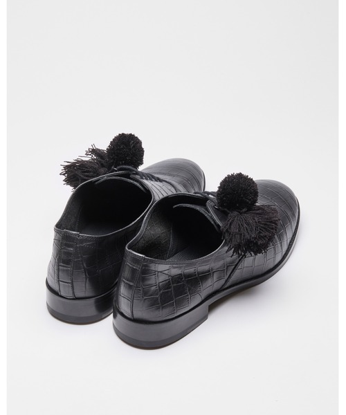 SUICOKE by Midorikawa FRINGE OXFORD - Black Crocodile（その他