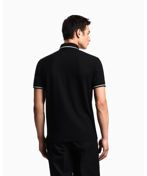 セール】【エンポリオ アルマーニ】ポロシャツ ピケ マイクロイーグル