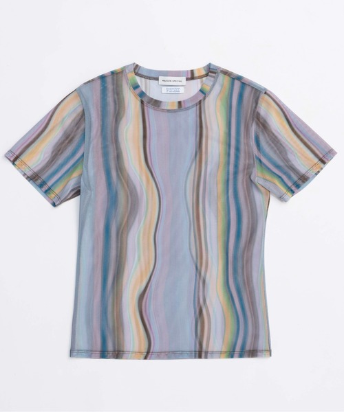 PISCESS×MAISON SPECIAL】Holographic Sheer Top/ホロ