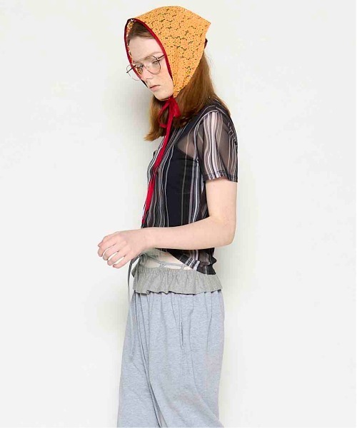PISCESS×MAISON SPECIAL】Holographic Sheer Top/ホロ