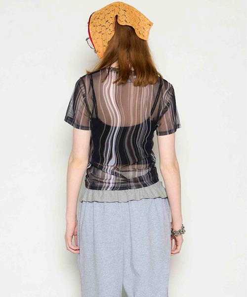 PISCESS×MAISON SPECIAL】Holographic Sheer Top/ホロ