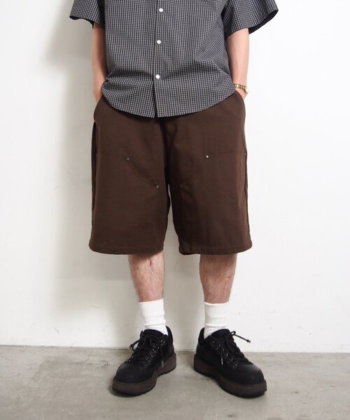 WHO'S WHO gallery(フーズフーギャラリー)の「【KOOKY'N/クーキー】 ダブルニーダックショートパンツ(その他パンツ・メンズ・ブラウン/ブラック/アイボリー・FREE)」の1枚目の写真