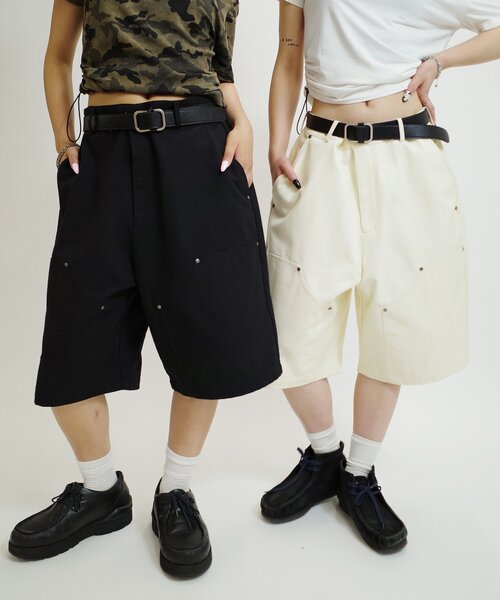 WHO'S WHO gallery(フーズフーギャラリー)の「【KOOKY'N/クーキー】 ダブルニーダックショートパンツ(その他パンツ・メンズ・ブラウン/ブラック/アイボリー・FREE)」の16枚目の写真