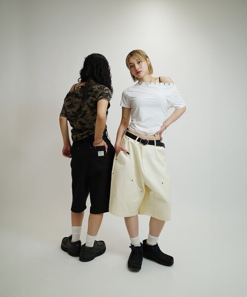 WHO'S WHO gallery(フーズフーギャラリー)の「【KOOKY'N/クーキー】 ダブルニーダックショートパンツ(その他パンツ・メンズ・ブラウン/ブラック/アイボリー・FREE)」の18枚目の写真