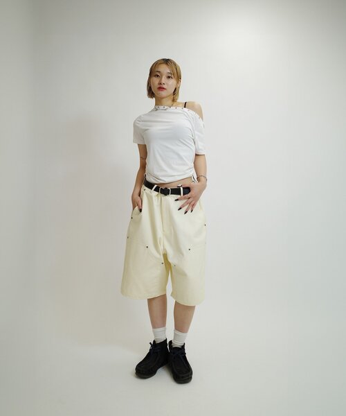 WHO'S WHO gallery(フーズフーギャラリー)の「【KOOKY'N/クーキー】 ダブルニーダックショートパンツ(その他パンツ・メンズ・ブラウン/ブラック/アイボリー・FREE)」の20枚目の写真