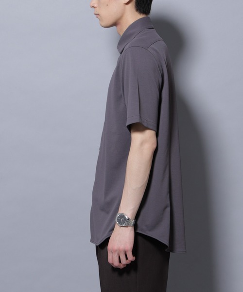 NANO universe（ナノユニバース）の「「N SHIRTS」 AERO FREEZE 鹿の子シャツ（シャツ/ブラウス・メンズ・ホワイト/チャコール・L/M/S）」の15枚目の写真
