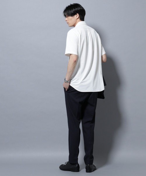 NANO universe（ナノユニバース）の「「N SHIRTS」 AERO FREEZE 鹿の子シャツ（シャツ/ブラウス・メンズ・ホワイト/チャコール・L/M/S）」の7枚目の写真