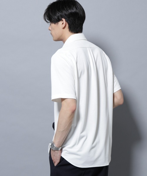 NANO universe（ナノユニバース）の「「N SHIRTS」 AERO FREEZE 鹿の子シャツ（シャツ/ブラウス・メンズ・ホワイト/チャコール・L/M/S）」の22枚目の写真