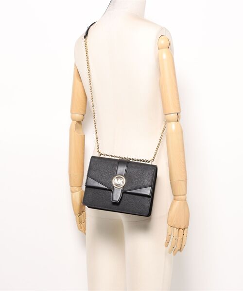 MICHAEL KORS(マイケルコース)の「GREENWICH SM FLAP XBODY クロスボディ(ショルダーバッグ・レディース・ブラック・FREE)」の5枚目の写真