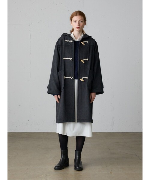 MidiUmi（ミディウミ）の「MidiUmi Aラインバンドカラーシャツワンピース（ワンピース・レディース・オフホワイト/ライトブルー/ピンク/ブラック・FREE）」の9枚目の写真