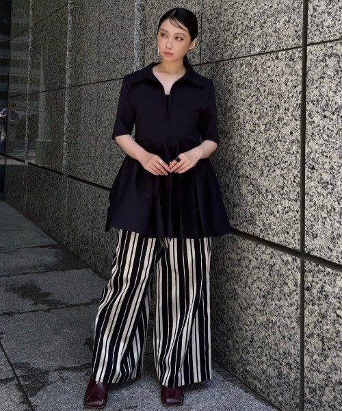 ADORE(アドーア)の「フォルムドペプラムニット(ニット/セーター・レディース・ホワイト/ブラック・38)」の15枚目の写真