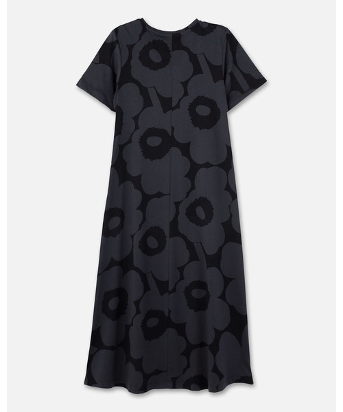 marimekko（マリメッコ）の「Pisteinen Unikko / jersey dress（ワンピース・レディース・ブラック・X-SMALL/SMALL/MEDIUM/LARGE）」の3枚目の写真