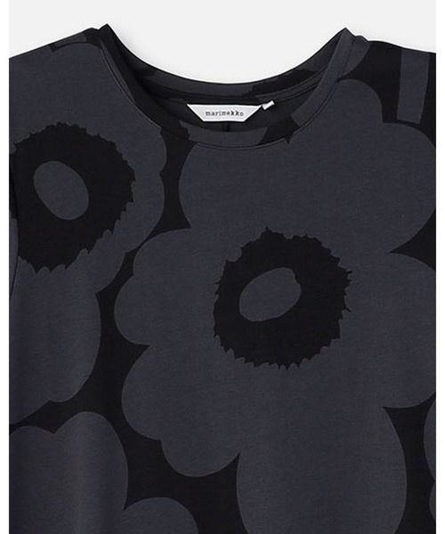 marimekko（マリメッコ）の「Pisteinen Unikko / jersey dress（ワンピース・レディース・ブラック・X-SMALL/SMALL/MEDIUM/LARGE）」の4枚目の写真