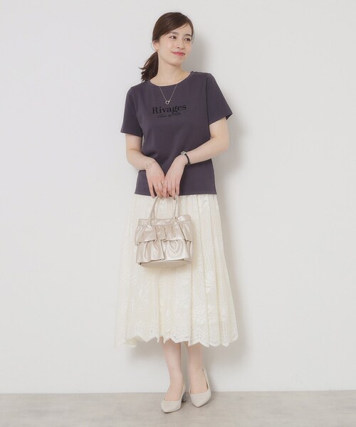 ITS'DEMO（イッツデモ）の「◆ラッフルミディトート（ハンドバッグ・レディース・シルバー系その他/ブラック/ホワイト系1・00）」の16枚目の写真