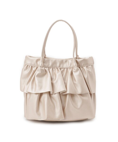 ITS'DEMO（イッツデモ）の「◆ラッフルミディトート（ハンドバッグ・レディース・シルバー系その他/ブラック/ホワイト系1・00）」の19枚目の写真