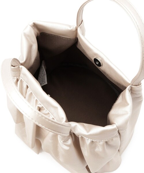 ITS'DEMO（イッツデモ）の「◆ラッフルミディトート（ハンドバッグ・レディース・シルバー系その他/ブラック/ホワイト系1・00）」の11枚目の写真