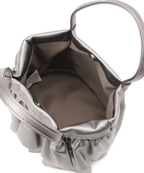 ITS'DEMO（イッツデモ）の「◆ラッフルミディトート（ハンドバッグ・レディース・シルバー系その他/ブラック/ホワイト系1・00）」の12枚目の写真