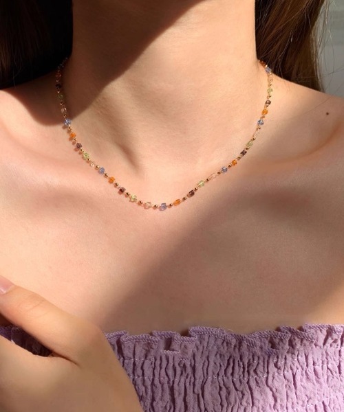 カラフルビーズネックレス カラフルビーズネックレス（ネックレス）｜E&C closet…（イー