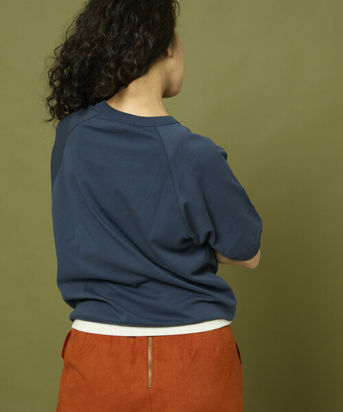 Freada(フリーダ)の「Freada/フリーダ フロッキーロゴ 半袖フットボールTシャツ(Tシャツ/カットソー・レディース・ネイビー/オフホワイト・ONE SIZE)」の18枚目の写真