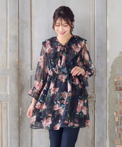 asymmetry tulle tops（シャツ/ブラウス）｜NOTREemor