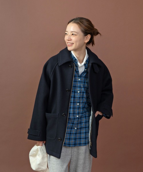 PAR ICI（パーリッシィ）の「メルトンマリンコート（その他アウター・レディース・ネイビー/グレー/カーキ・FREE）」の6枚目の写真