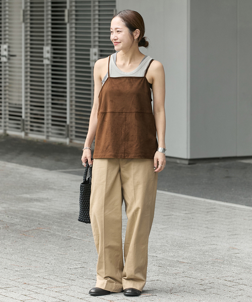 JOURNALSTANDARD　フェイクスエードキャミ JOURNAL STANDARD（ジャーナルスタンダード）の「フェイクスエード